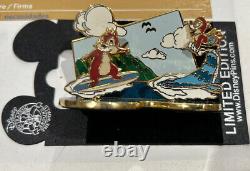 2006 Chip and Dale Surfing 3D Disney Pin Limited Edition LE 500