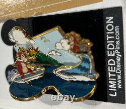 2006 Chip and Dale Surfing 3D Disney Pin Limited Edition LE 500