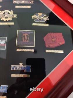 20 Years of Wrestlemania Commemorative Framed Pin Set #4645/8000 LIMITED EDITION