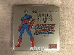 D23 2021 Captain America 80th Anniversary Pin Set Limited Edition Of 800
