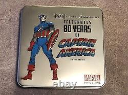 D23 2021 Captain America 80th Anniversary Pin Set Limited Edition Of 800