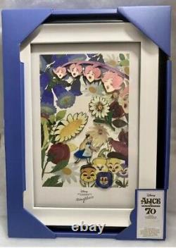 Disney Alice in Wonderland by Mary Blair Framed Pin Set limited edition new