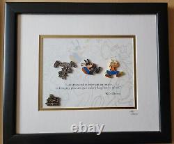 Disney Animation Sketches Goofy Artist Proof AP Framed Pin Set Limited Edition