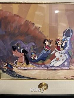 Disney Framed Pin Set Mickey Mouse Parti Gras Limited Edition