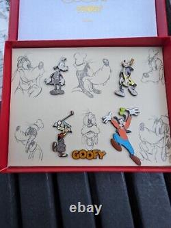 Disney Limited Edition 70 Goofy Years Boxed 1932 5 Pin Set w COA EXTREMELY RARE