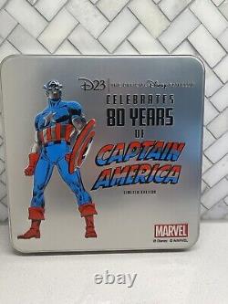 Disney Marvel CAPTAIN AMERICA 80th Anniversary PIN SET D23 Limited Edition 800