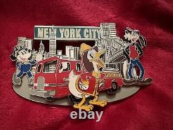 Disney New York City Pin Badge Limited Edition Of 500. Police, Firefighter