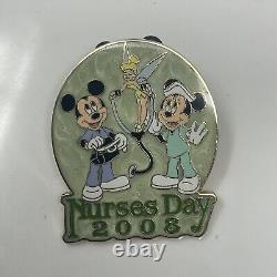 Disney Nurses Day Limited Edition Pin 2008 Mickey & Minnie Tinkerbell Limited