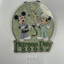 Disney Nurses Day Limited Edition Pin 2008 Mickey & Minnie Tinkerbell Limited