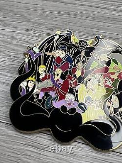 Disney Pin Villains Jumbo Maleficent Ursula-Captain Hook-Limited Edition 500