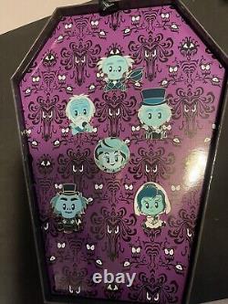 Disney Pin Wdi Limited Edition 300 Haunted Mansion Adorbs Box Set 6 Pins Leotta