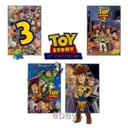 Disney Store Toy Story Limited Edition 25th Anniversary Pin Set Woody Alien NEW