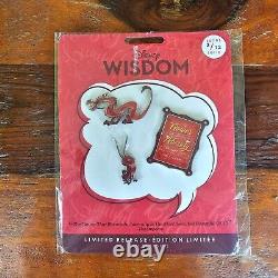 Disney Store Wisdom Series Limited Edition Pin Set Collection And Display Banner