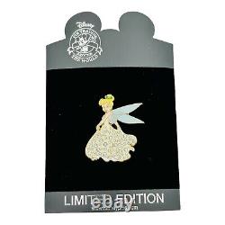Disney Tinker Bell Holiday Series Pave Crystal Peter Pan Pin Limited Edition