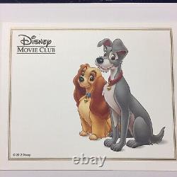 Disney VIP Movie Club Lady And The Tramp Pin Limited Edition Dog Cartoon Love