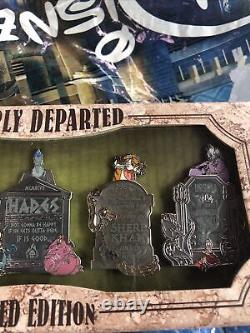 Disney Villains Fearly Departed Boxed Pin Set Brand New Limited Edition