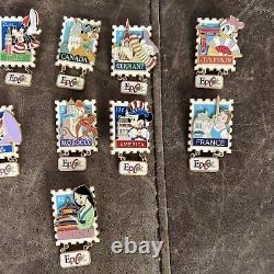 Disney WDW Pins 2002 EPCOT STAMP Pin Series #1-11 Set Limited Edition of 3500