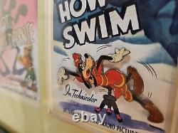 Disney's Goofy Cartoon Short Poster Framed Pin Set Limited Edition 2400 Euc