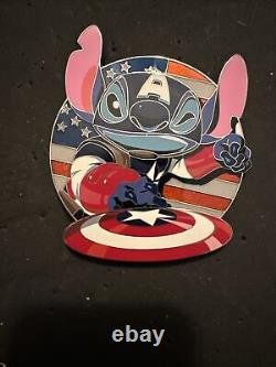 Fantasy Pin Disney Stitch as Captain America Mashup up Limited Edition