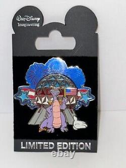 Figment white glove patriotic epcot Disney pin limited edition of 500
