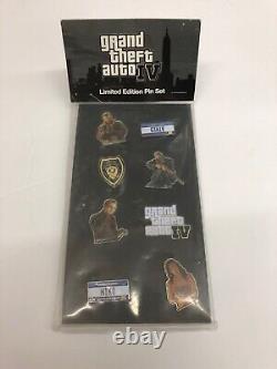Grand Theft Auto IV Limited Edition Pin Set. Rare-Eight In Total-Sealed Set