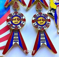 Hard Rock Cafe 4th Of July Patriotic Collection 14 Pin Limited Edition Lot