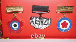 KENZO Rare New 3 Metal Pin Limited Edition