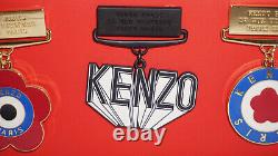 KENZO Rare New 3 Metal Pin Limited Edition
