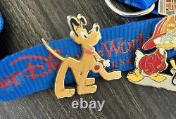 Lot Of 12 Disney Pins Limited Edition and Lanyard