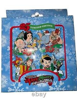 Mickey's Very Merry Christmas Party 2008 Pin Set NIB Limited Edition Of 1500
