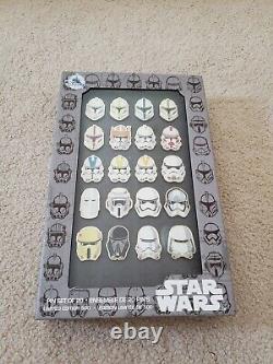 New 2017 Disney Star Wars Stormtrooper Helmet Pin Set, Limited Edition LE 500
