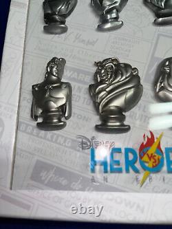 New 2022 Disney Heroes Vs Villains Limited Edition Le 300 Pin Set 10 Pins Bust