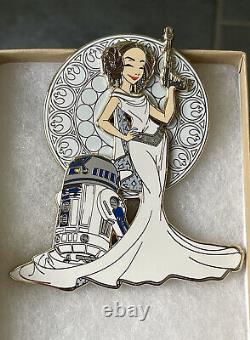 Princess Leia and R2-D2 Deco Dames Pin-on-Pin by Evilgypsy, Limited Edition 65