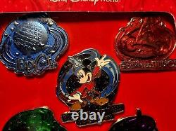 Rare Disney Four Parks One World Limited Edition 500 Pin Set