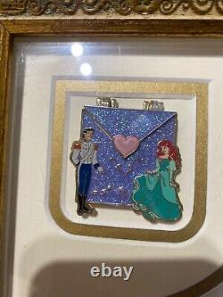 Rare Little Mermaid Framed Artist Sketch with limited edition pin Disney