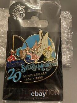 Splash Mountain 20th Anniversary Pin Limited Edition Of 1000