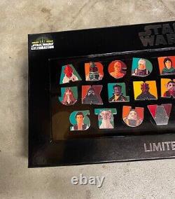 Star Wars Celebration Chicago 2019 Alphabet ABC Pin Set LE limited Edition 300