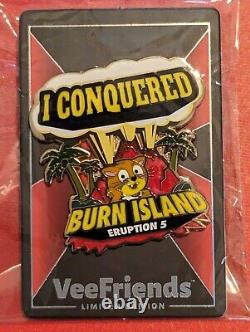 Veefriends Burn Island Eruption 5 Pin Limited Edition (Sealed)