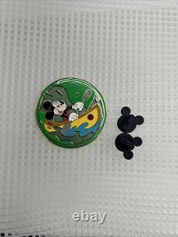 WDW Mickey Canoeing Pin Limited Edition 250 Rare Round Circle Pin Trading 2008